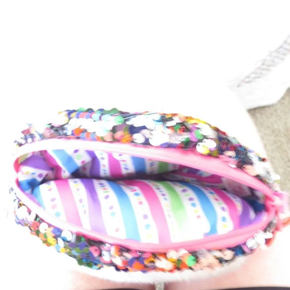 TY Owen Owl Flippy Sequin Purse Crossbody/Shoulder Kawaii EUC